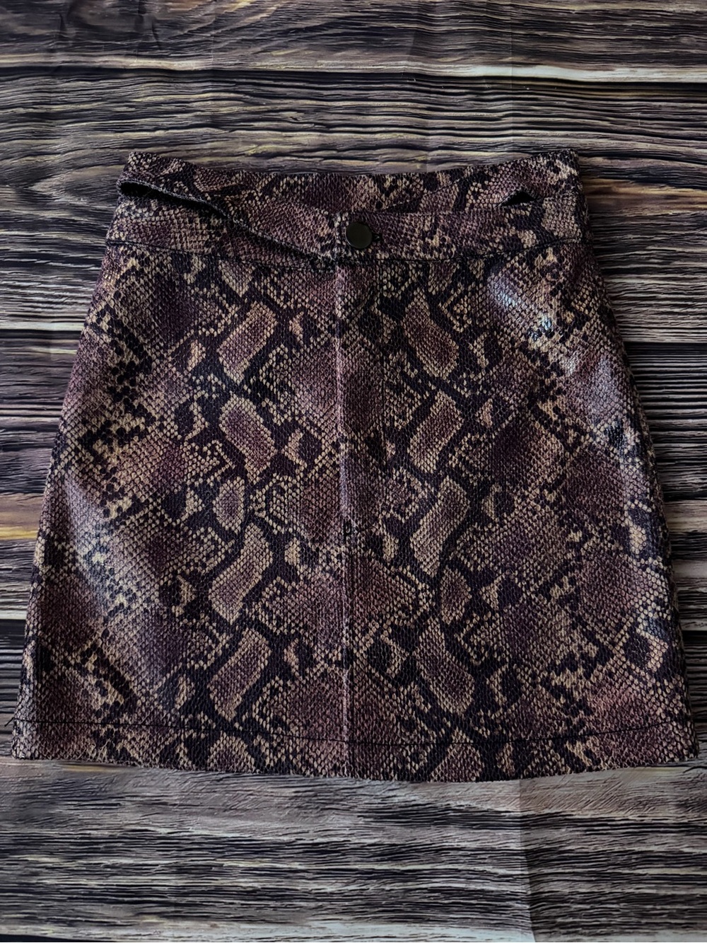Fashion Nova Purple Snake Print Mini Skirt Size S